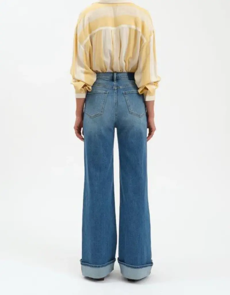 DAZE FAR OUT HIGH + WIDE LONG JEANS