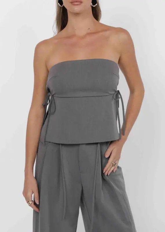 SAGE THE LABEL CHEEKY SIDE TIE TUBE TOP