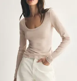 ZSUPPLY SECOND SKIN SCOOP NECK TOP