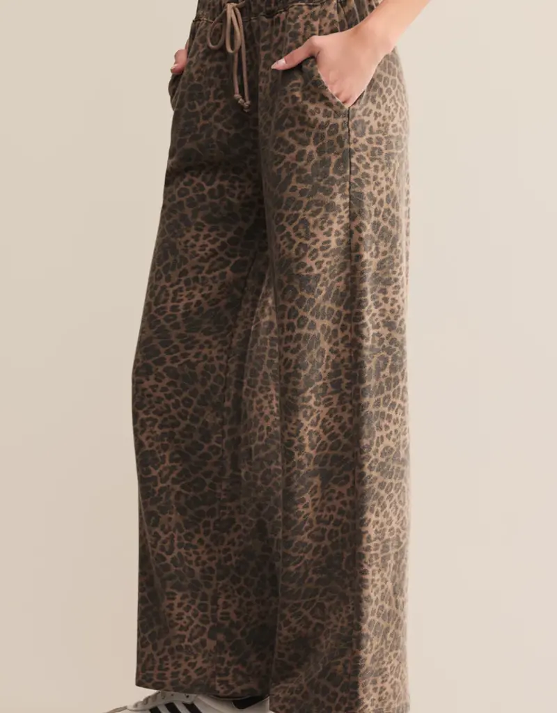 ZSUPPLY HUNTER LEOPARD KNIT PANT