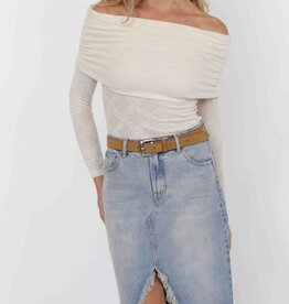 SAGE THE LABEL ROADHOUSE OFF THE SHOULDER TOP