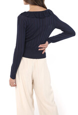 SADIE AND SAGE MAGGIE RUFFLE COLLAR SWEATER