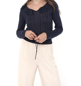 SADIE AND SAGE MAGGIE RUFFLE COLLAR SWEATER