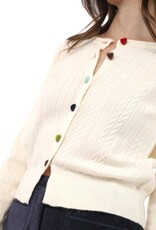 SADIE AND SAGE MOCHI HEART BUTTON CARDI