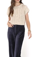 SADIE AND SAGE EFFORTLESS CABLE KNIT TANK