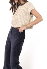 SADIE AND SAGE EFFORTLESS CABLE KNIT TANK