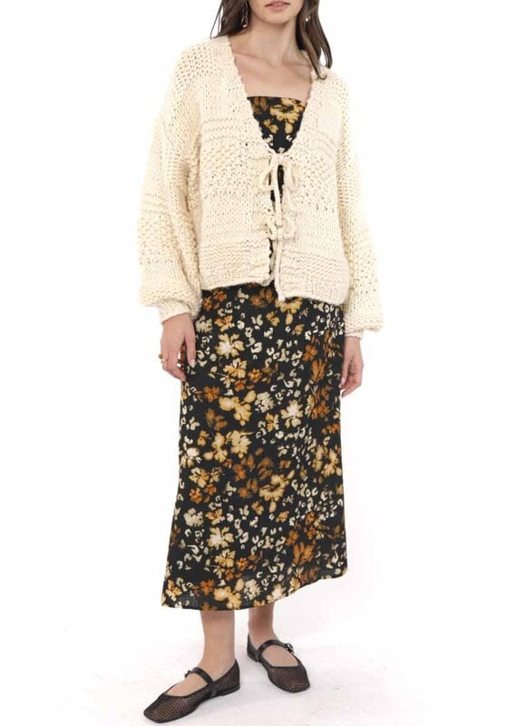SADIE AND SAGE IGGY TIE FRONT CARDIGAN