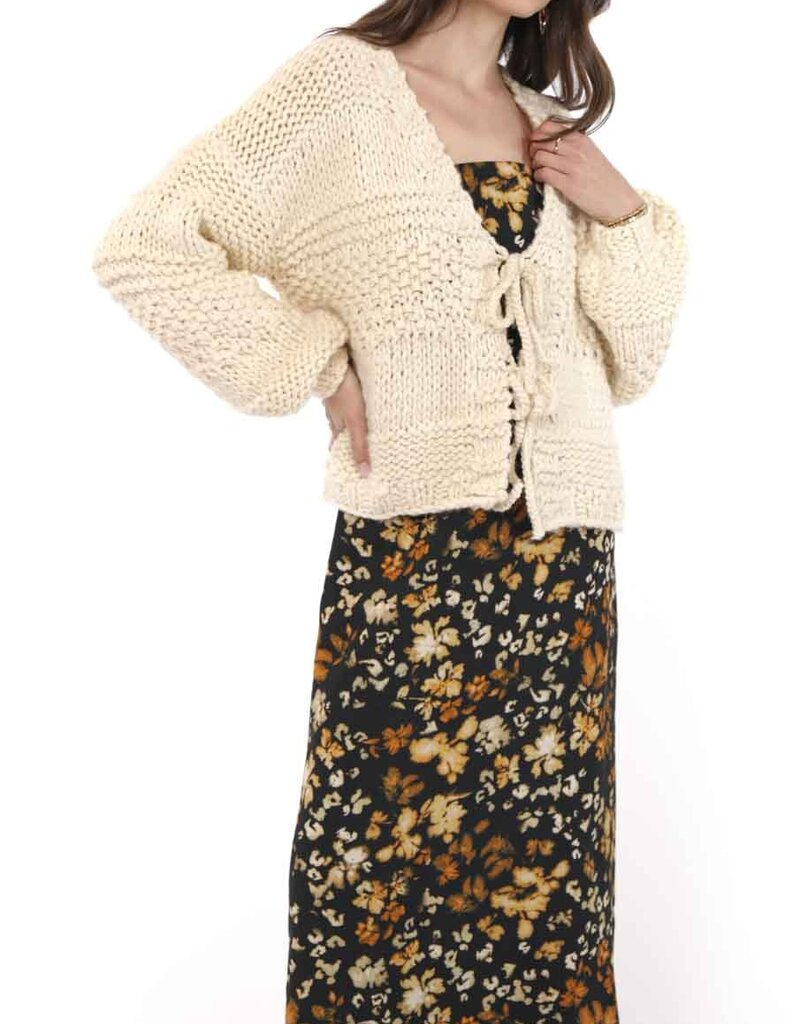 SADIE AND SAGE IGGY TIE FRONT CARDIGAN