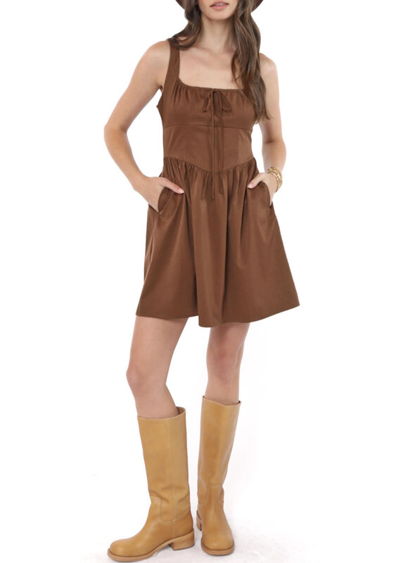 SADIE AND SAGE BROOKLYN MILKMAID MINI DRESS