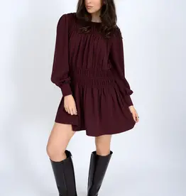 RD STYLE LORENCE SHIRRED MINI DRESS