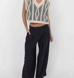 SAGE THE LABEL MACY TWO TONE SWEATER VEST