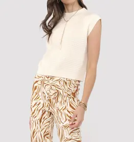 SADIE AND SAGE CHILL BEATS SLEEVELESS SWEATER