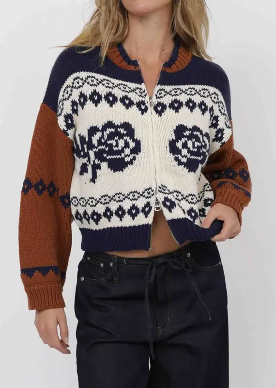 SAGE THE LABEL SWEET ROSE JACQUARD JACKET