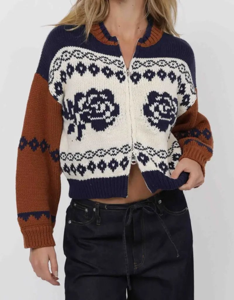 SAGE THE LABEL SWEET ROSE JACQUARD JACKET