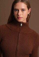 DELUC MATT ZIP-UP CARDIGAN