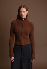 DELUC MATT ZIP-UP CARDIGAN