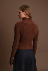 DELUC MATT ZIP-UP CARDIGAN
