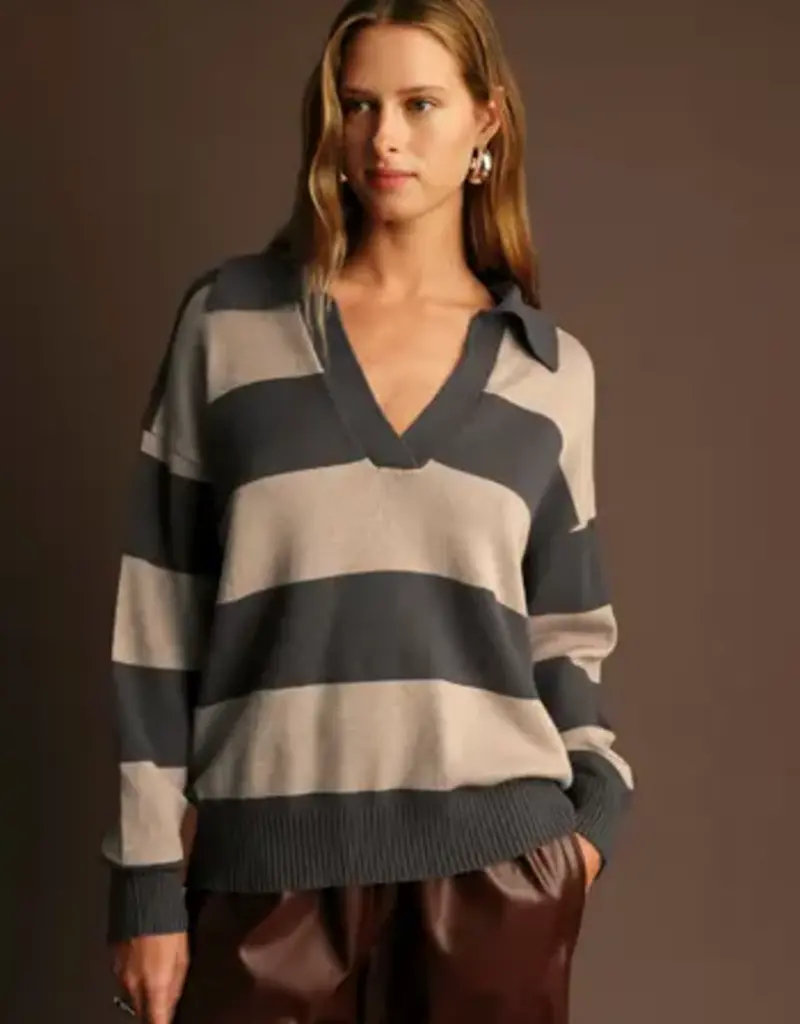 DELUC NICK POLO SWEATER