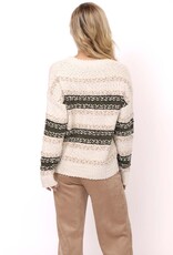 SADIE AND SAGE LOOSEN UP STRIPED SWEATER