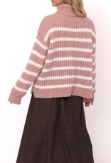 SADIE AND SAGE AKI STRIPED TURTLENECK