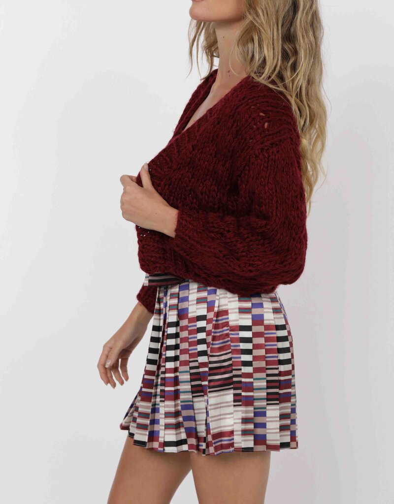 SAGE THE LABEL THIS & THAT CHUNKY CARDI