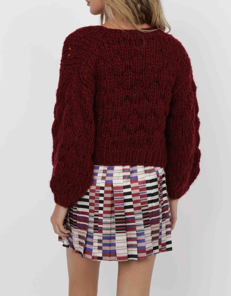 SAGE THE LABEL THIS & THAT CHUNKY CARDI