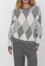SAGE THE LABEL ASTORIA ARGYLE PULLOVER