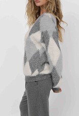 SAGE THE LABEL ASTORIA ARGYLE PULLOVER