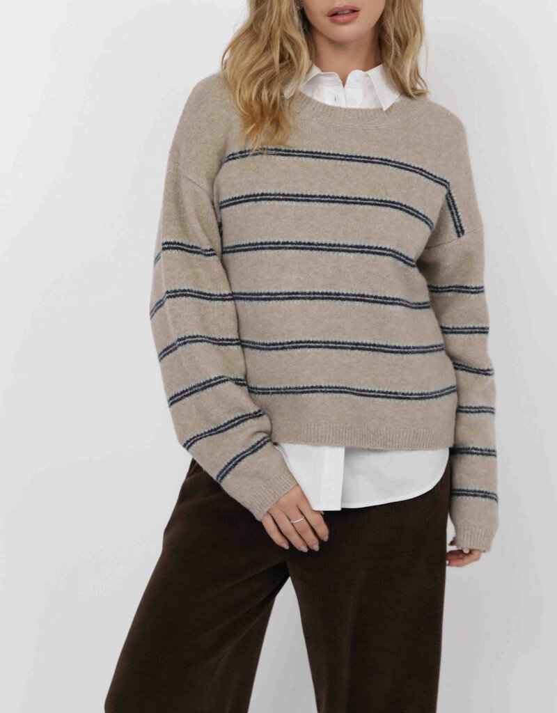 SAGE THE LABEL HUDSON STRIPE SWEATER