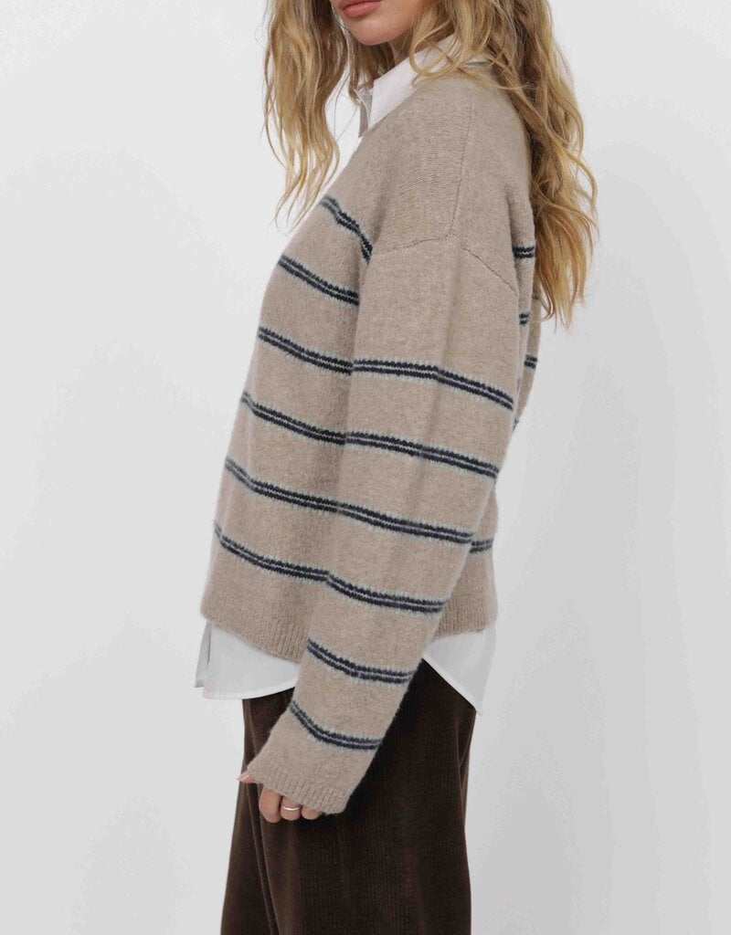 SAGE THE LABEL HUDSON STRIPE SWEATER