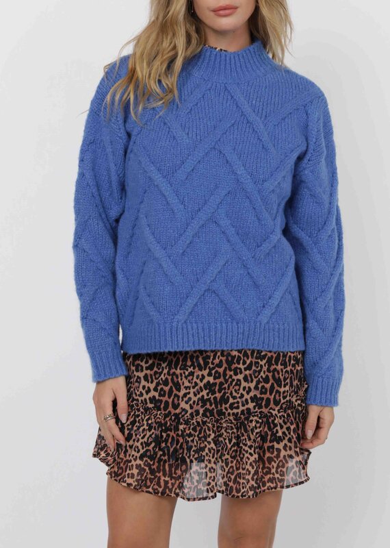 SAGE THE LABEL ON STAGE MOCK NECK SWEATER