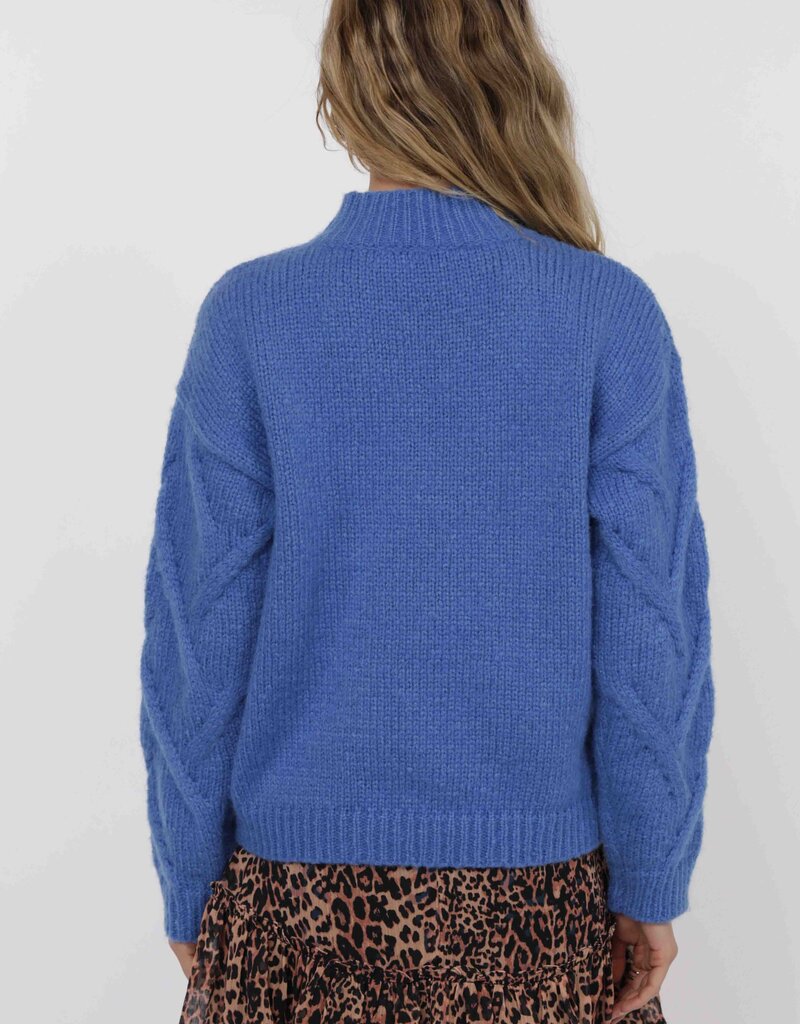 SAGE THE LABEL ON STAGE MOCK NECK SWEATER