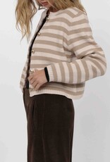 SAGE THE LABEL DAPHNE STRIPED CARDIGAN