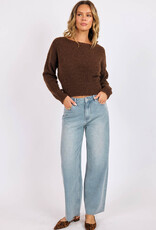 SAGE THE LABEL GLITTER EMBELLISHED JEANS