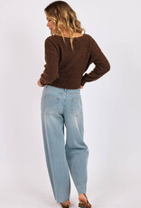 SAGE THE LABEL GLITTER EMBELLISHED JEANS