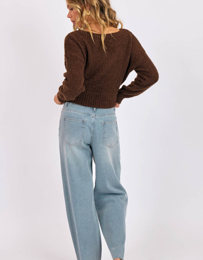 SAGE THE LABEL GLITTER EMBELLISHED JEANS