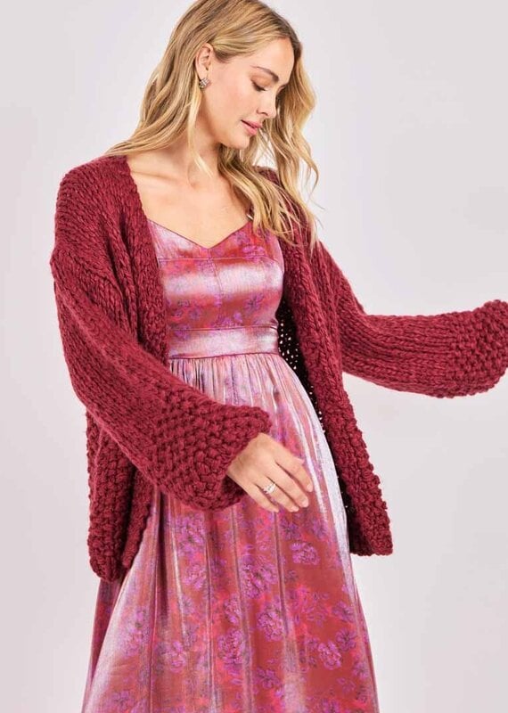 SAGE THE LABEL FLORENCE HAND KNIT CARDI