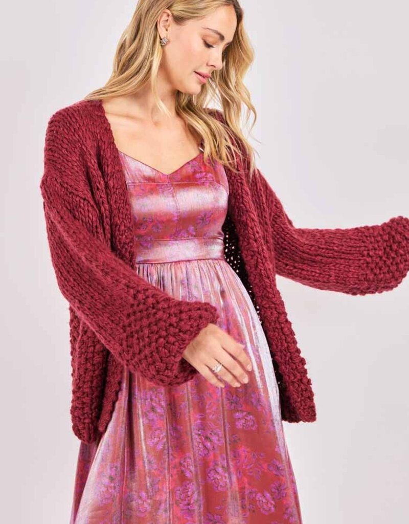 SAGE THE LABEL FLORENCE HAND KNIT CARDI