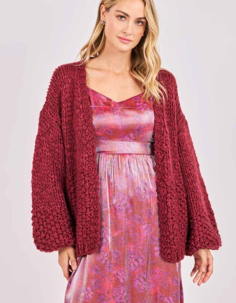 SAGE THE LABEL FLORENCE HAND KNIT CARDI