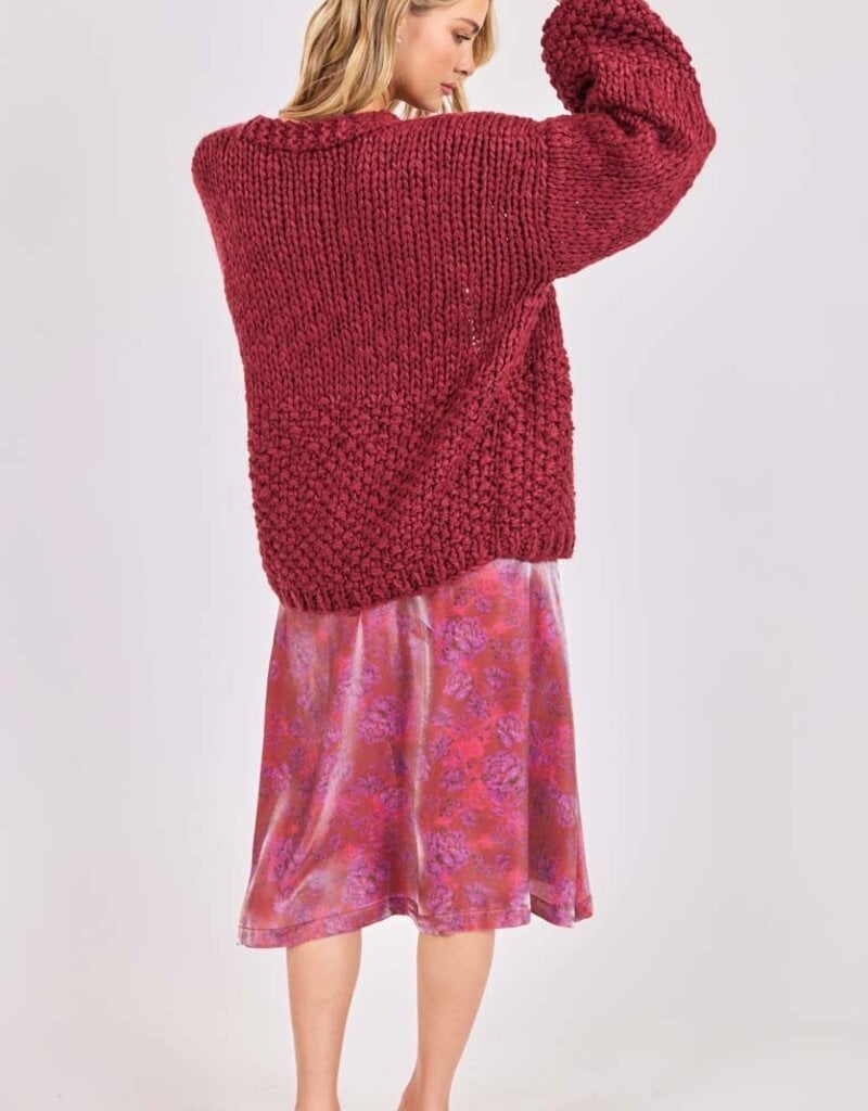 SAGE THE LABEL FLORENCE HAND KNIT CARDI