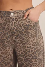 ZSUPPLY MARLI DENIM LEOPARD PANT