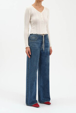 DAZE MADISON MID RISE WIDE LEG JEANS