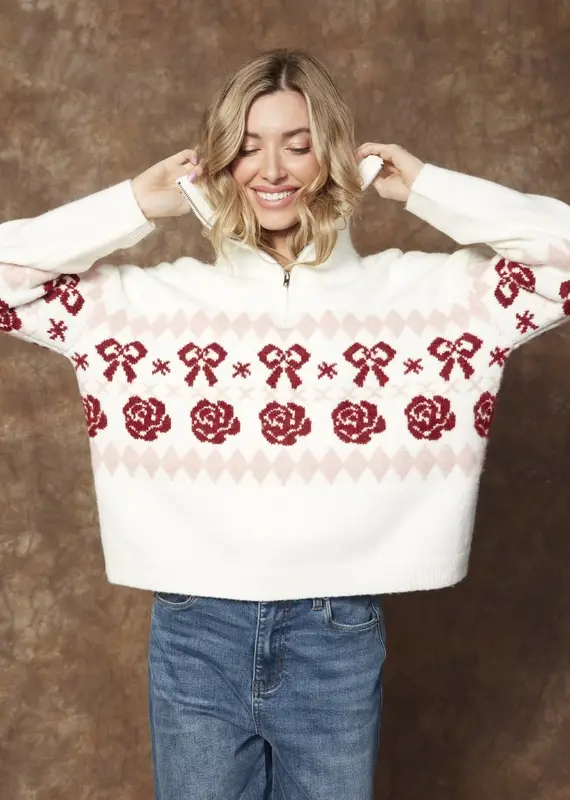 RD STYLE GIORGIA BOW PULLOVER