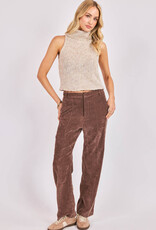 SADIE AND SAGE SAYLOR SLEEVELESS TURTLENECK