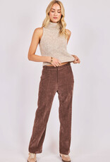 SADIE AND SAGE SAYLOR SLEEVELESS TURTLENECK