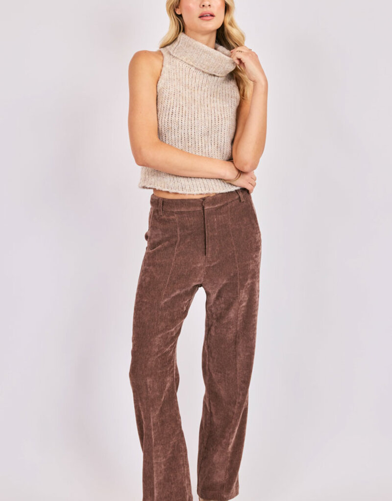 SADIE AND SAGE SAYLOR SLEEVELESS TURTLENECK