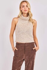 SADIE AND SAGE SAYLOR SLEEVELESS TURTLENECK