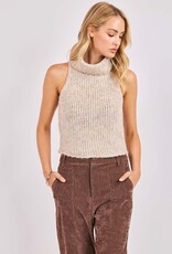 SADIE AND SAGE SAYLOR SLEEVELESS TURTLENECK