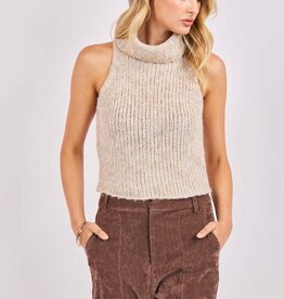 SADIE AND SAGE SAYLOR SLEEVELESS TURTLENECK