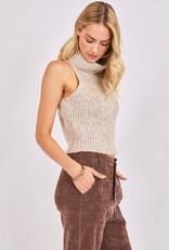 SADIE AND SAGE SAYLOR SLEEVELESS TURTLENECK